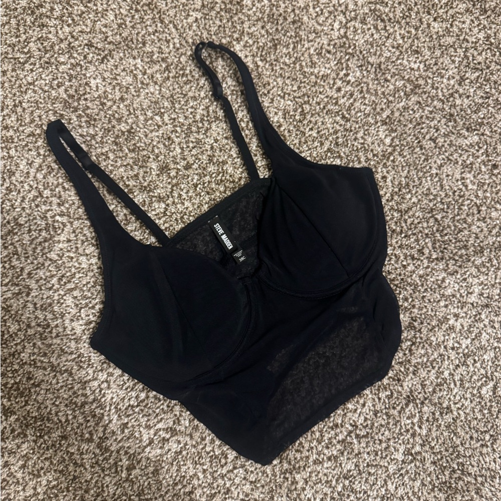 Steve Madden Black Lace Bralette